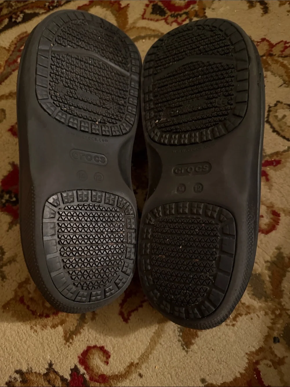 Men’s 12 CROCS Professional Slip-On Work Clogs in Charcoal